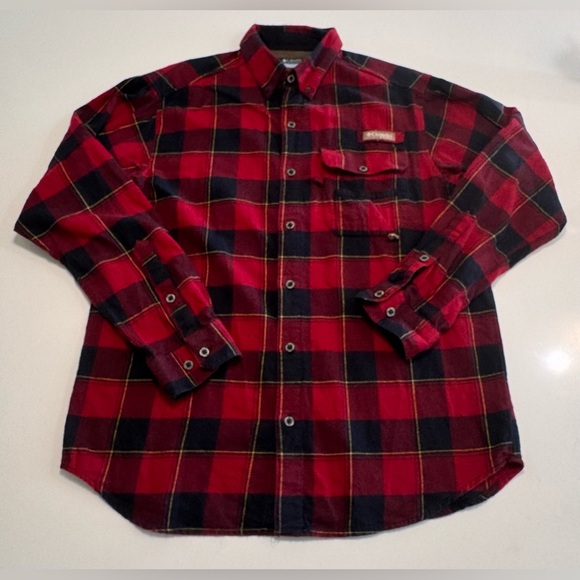 Columbia Other - Columbia Shirt Mens Size Med Red Plaid Flannel PHG Performance Hunting Outdoors